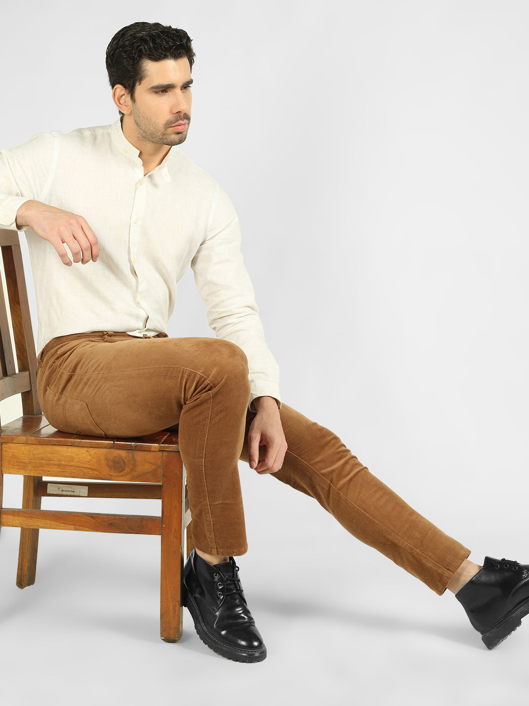 ST Cord- Khakhi Cotrise Pant –1