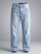 Baggy Fit Ice Blue High Rise Jeans