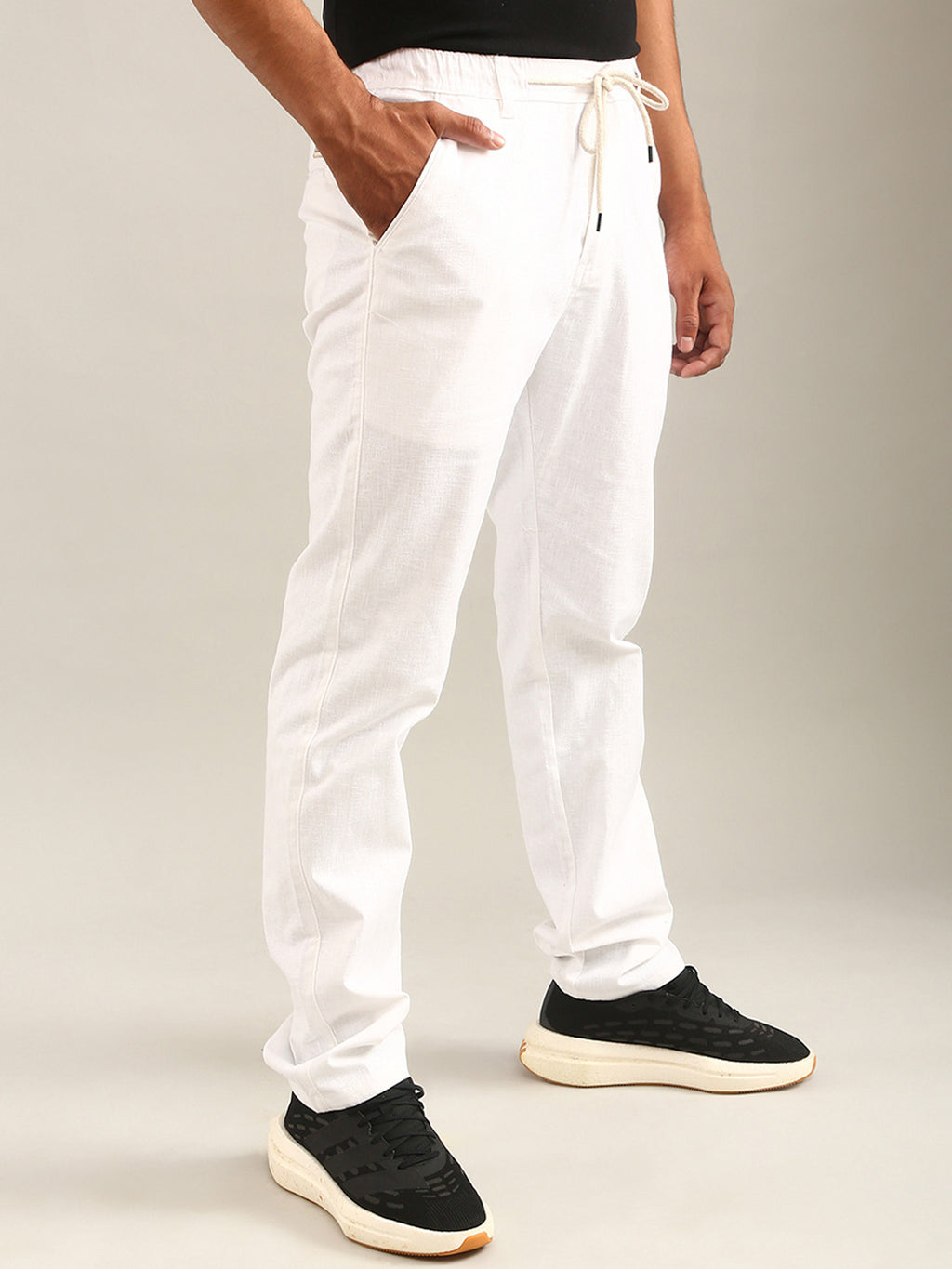 Linen Pajama - White