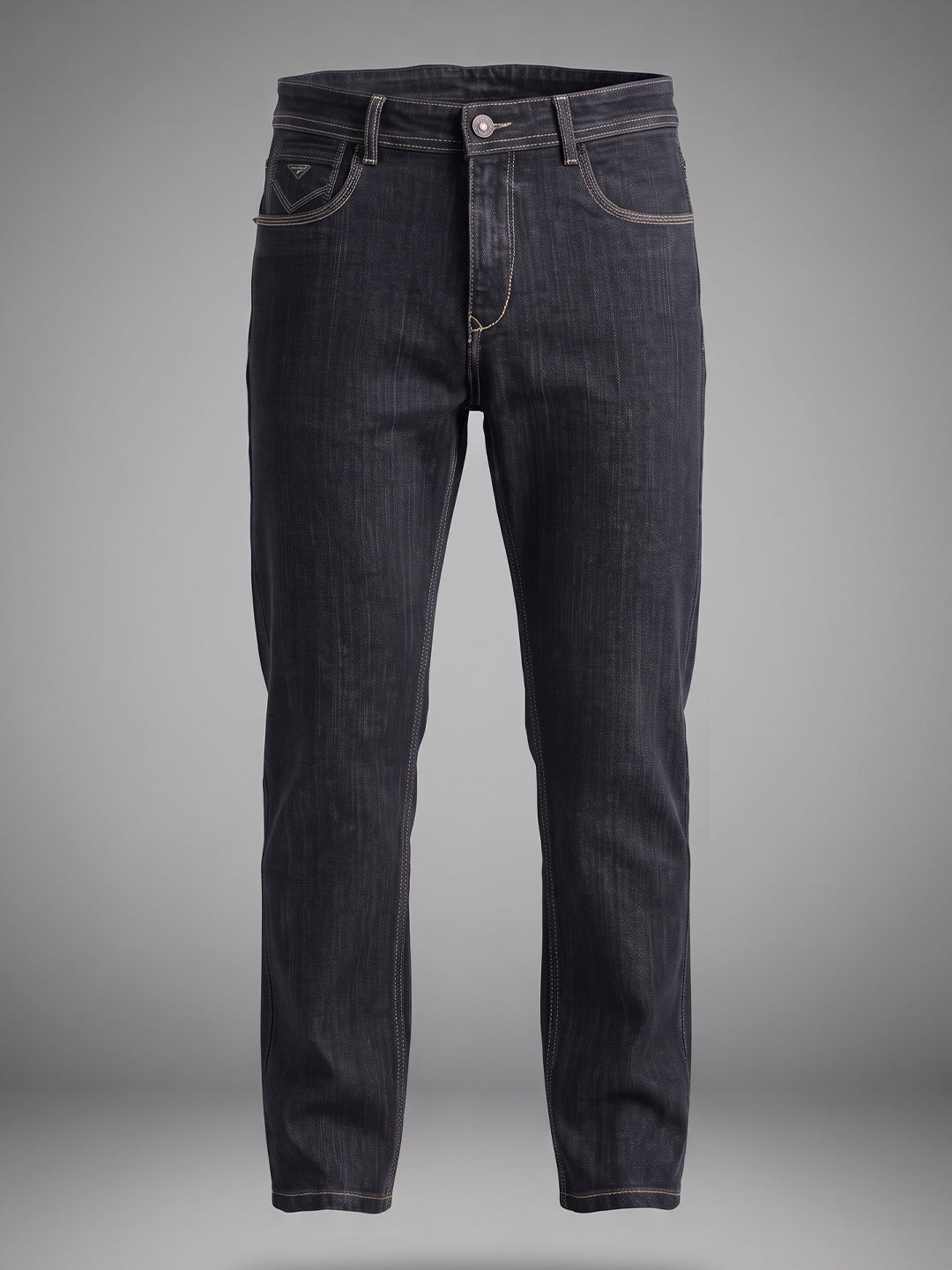 Straight Fit Cloud Grey Mid Rise Jeans