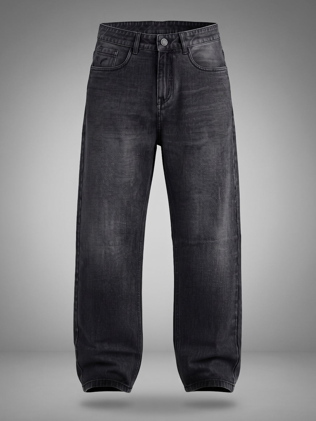 Baggy Fit Cloud Grey Mid Rise Jeans
