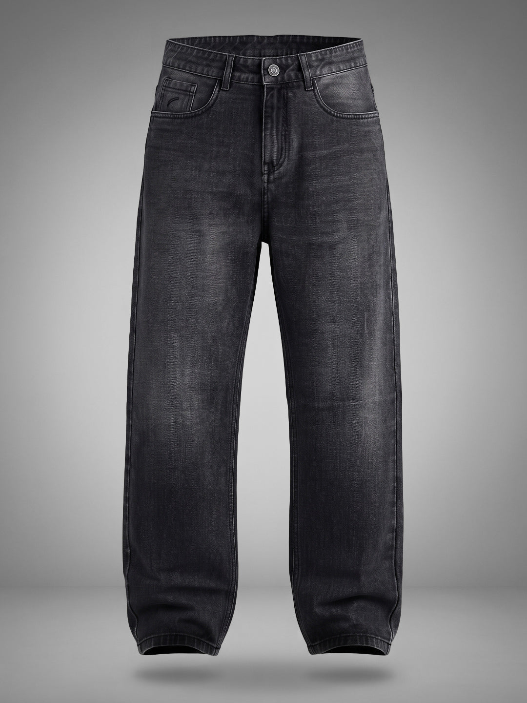 Baggy Fit Cloud Grey Mid Rise Jeans