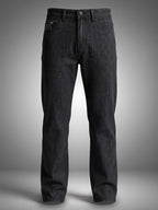 Straight Fit Dark Grey Mid Rise Jeans