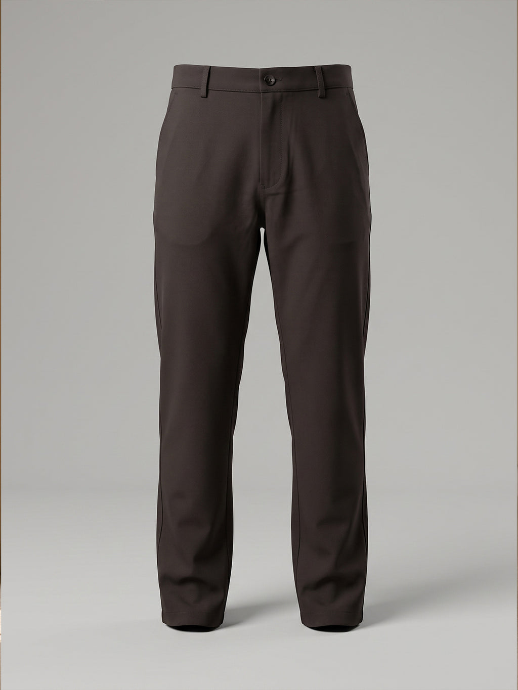 NT Comfort Fit Roasted Coffee Mid Rise Trousers