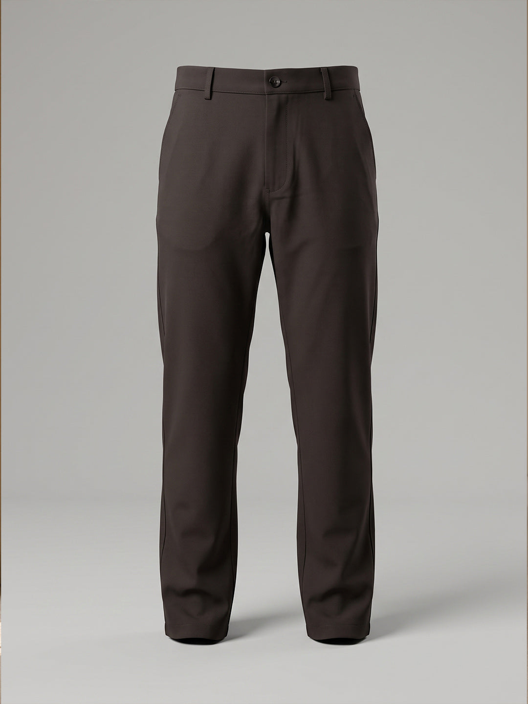 NT Comfort Fit Roasted Coffee Mid Rise Trousers