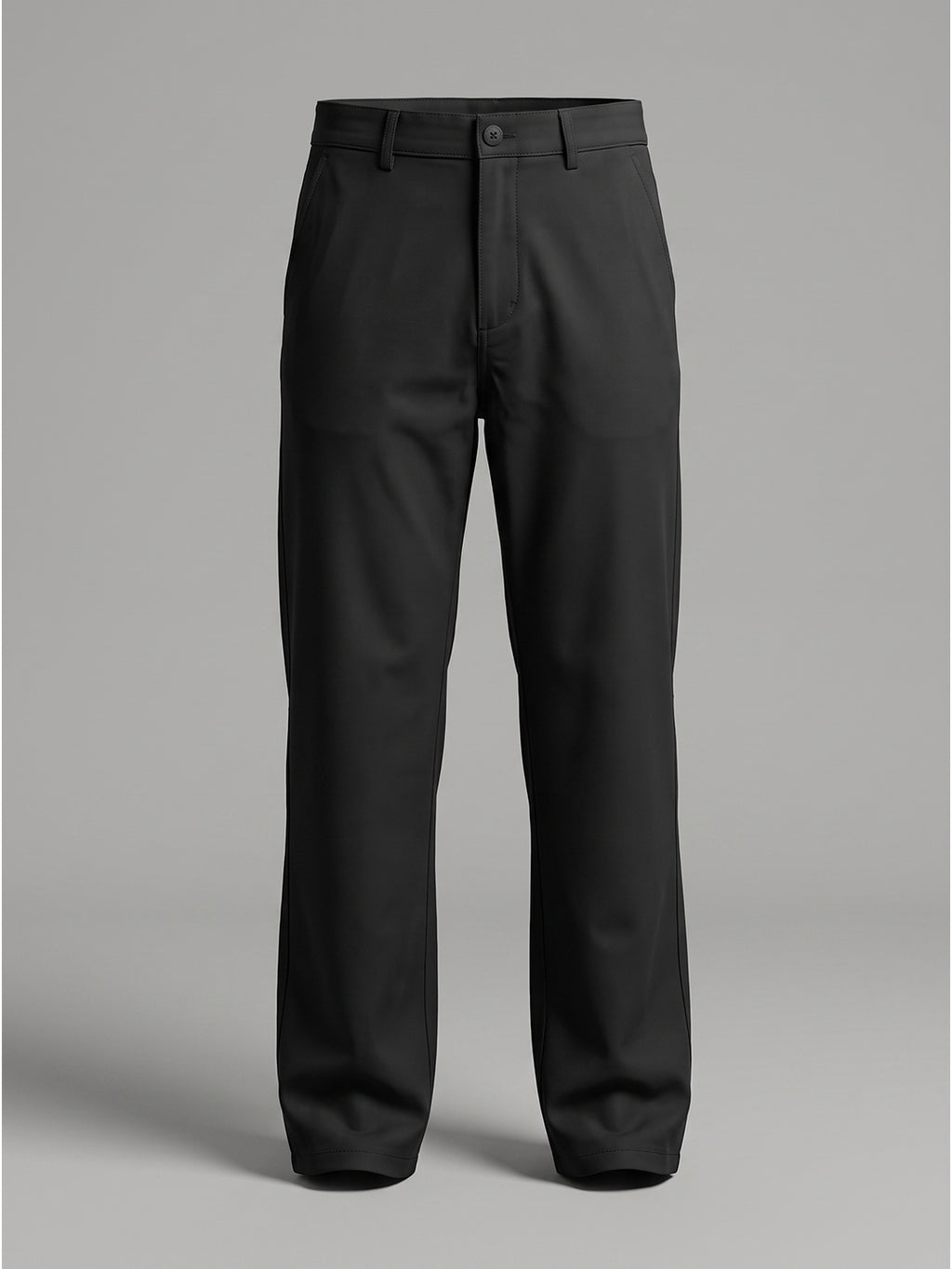 NT Comfort Fit Jet Black Mid Rise Trouser
