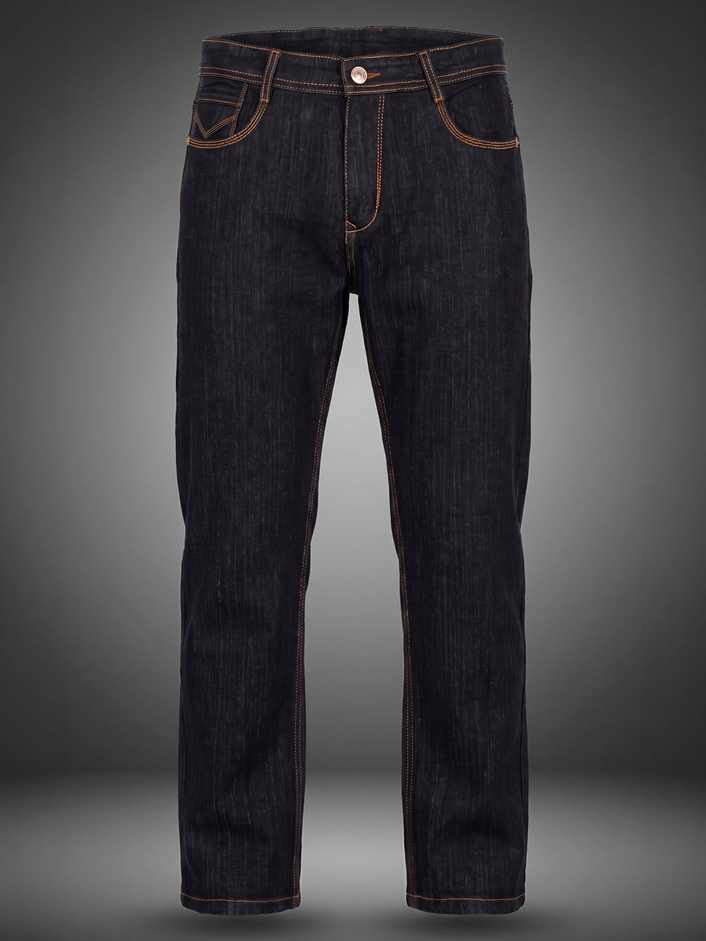 Straight Fit Black M/T Mid Rise Jeans
