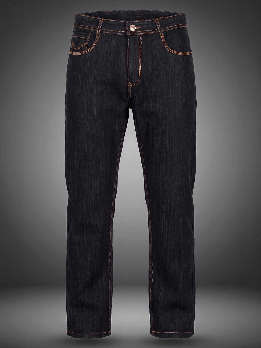 Straight Fit Black M/T Mid Rise Jeans