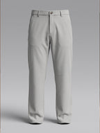 NT Comfort Fit Sand Stone Beige Mid Rise Trouser