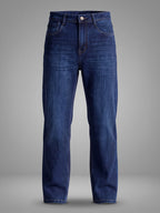 Stln Str Classic Straight Fit Royal Mid Rise Faded Indigo Jeans