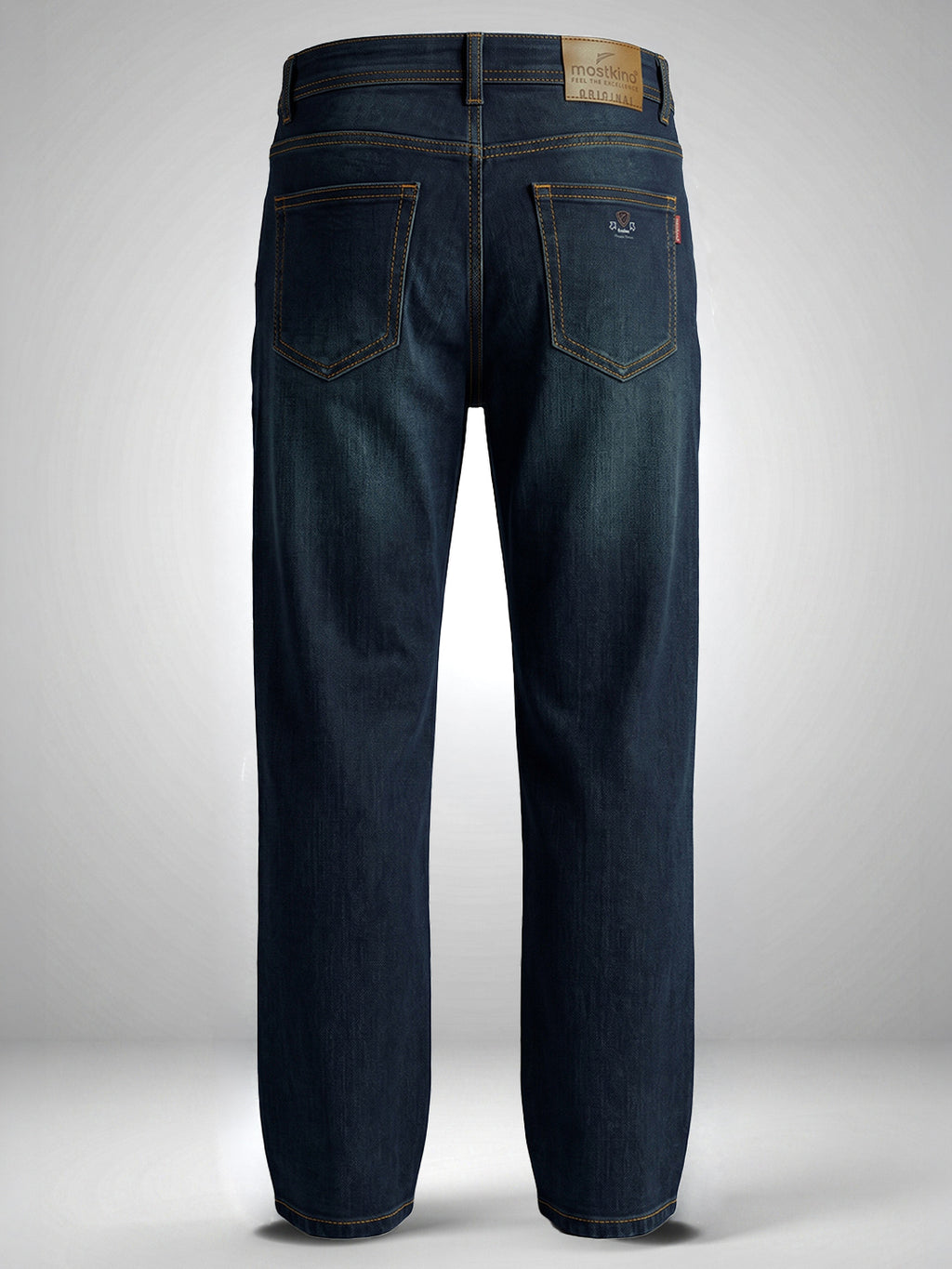 Stln Str Classic Straight Fit Forest Mid Rise Faded Indigo Jeans