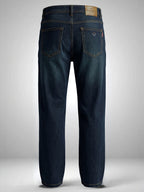 Stln Str Classic Straight Fit Forest Mid Rise Faded Indigo Jeans