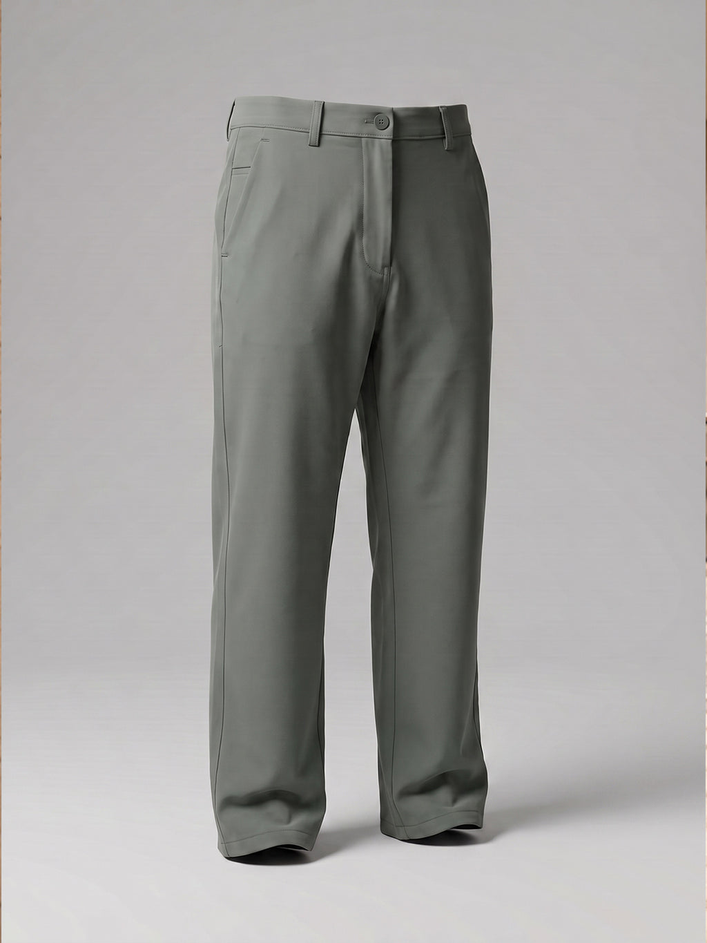 NT Comfort Fit Sage Green Mid Rise Trouser