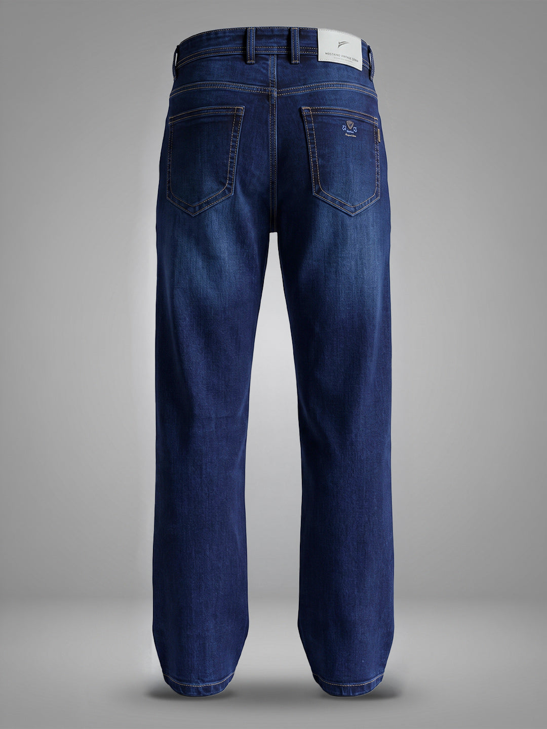 Stln Str Classic Straight Fit Royal Mid Rise Faded Indigo Jeans