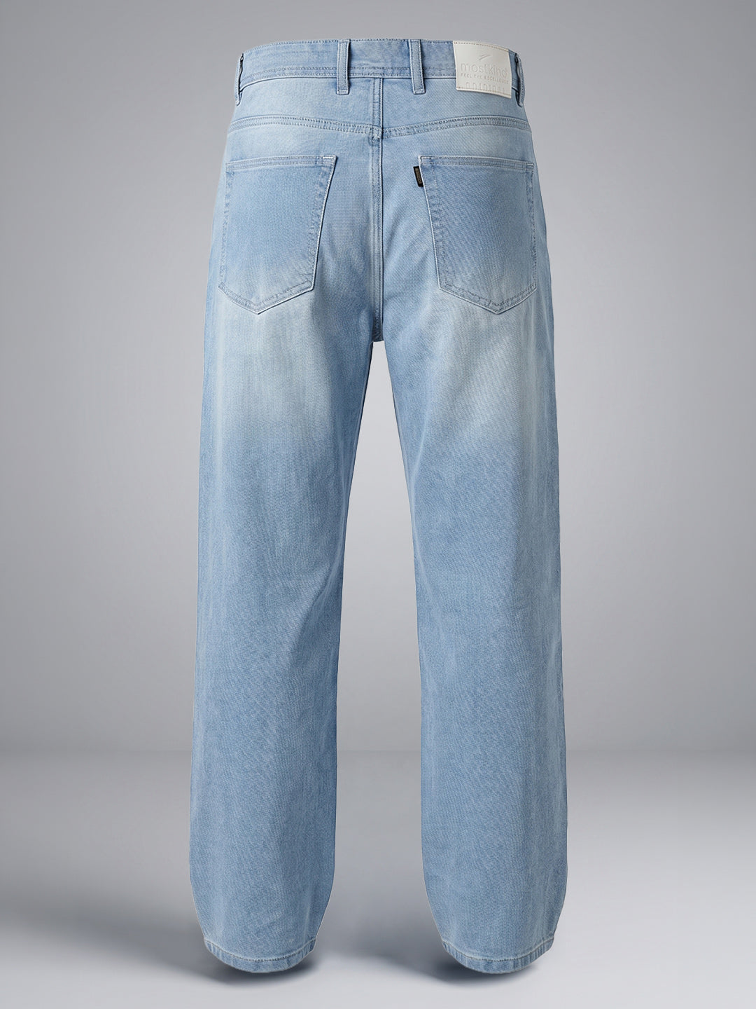 Baggy Fit Ice Blue High Rise Jeans