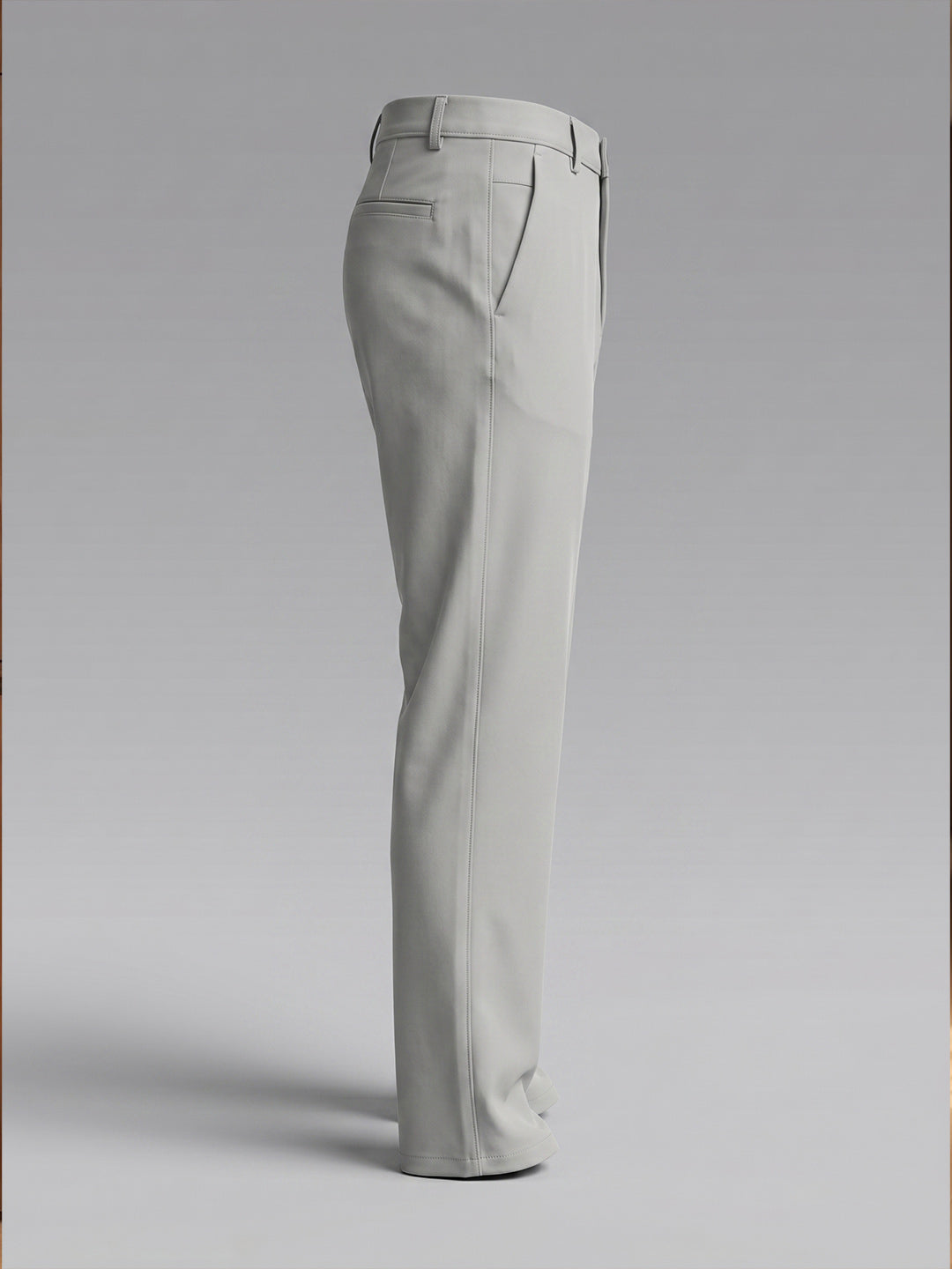 NT Comfort Fit Sand Stone Beige Mid Rise Trouser