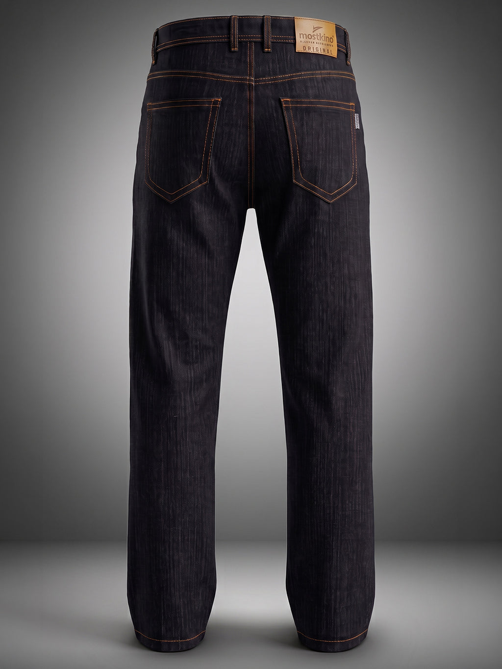 Straight Fit Black M/T Mid Rise Jeans