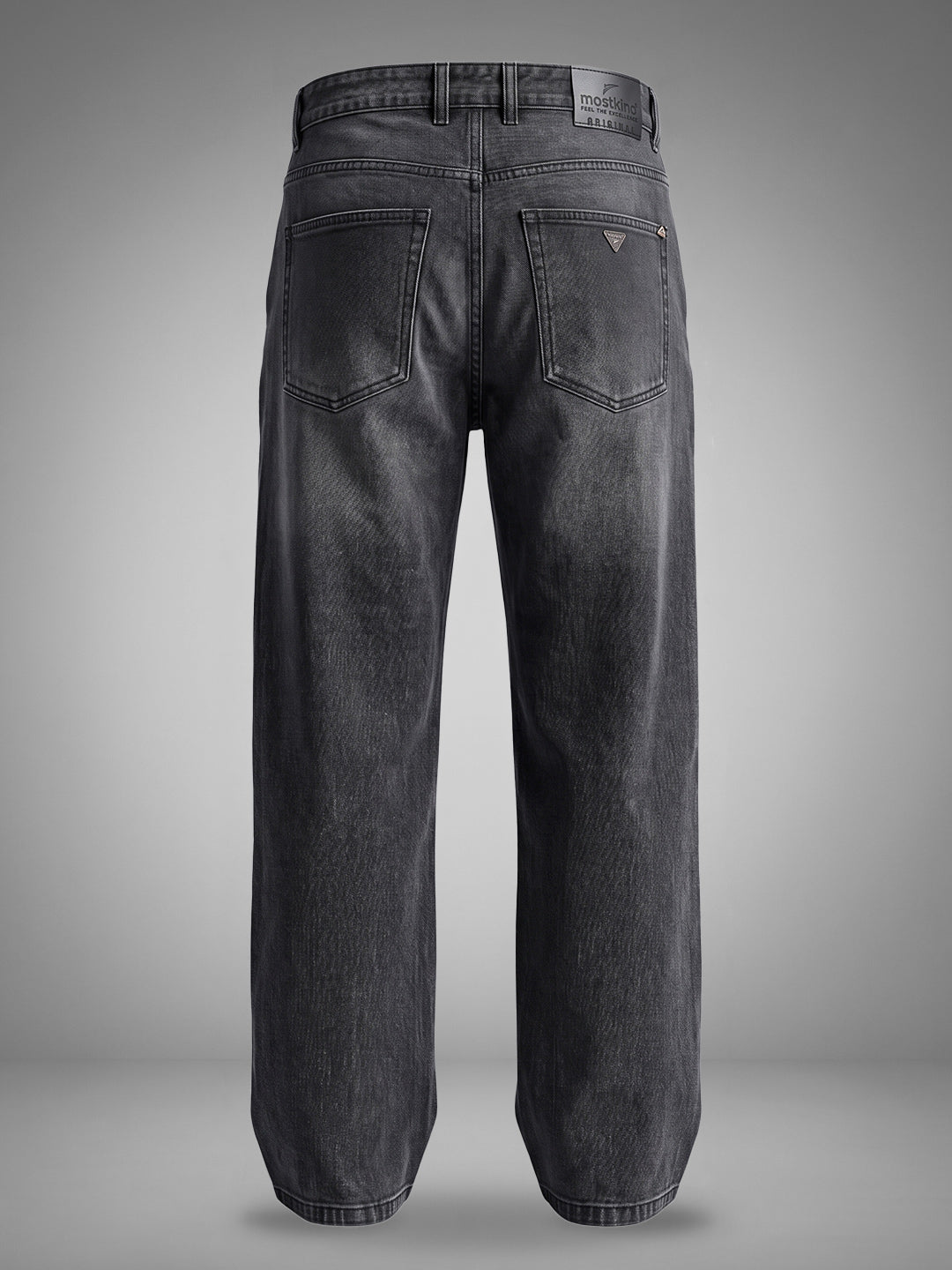 Baggy Fit Cloud Grey Mid Rise Jeans