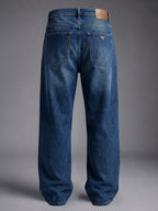 Baggy Fit Indigo Mid Rise Jeans