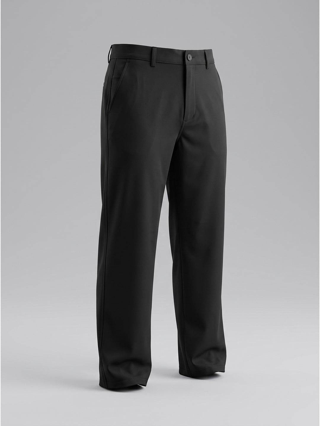 NT Comfort Fit Jet Black Mid Rise Trouser