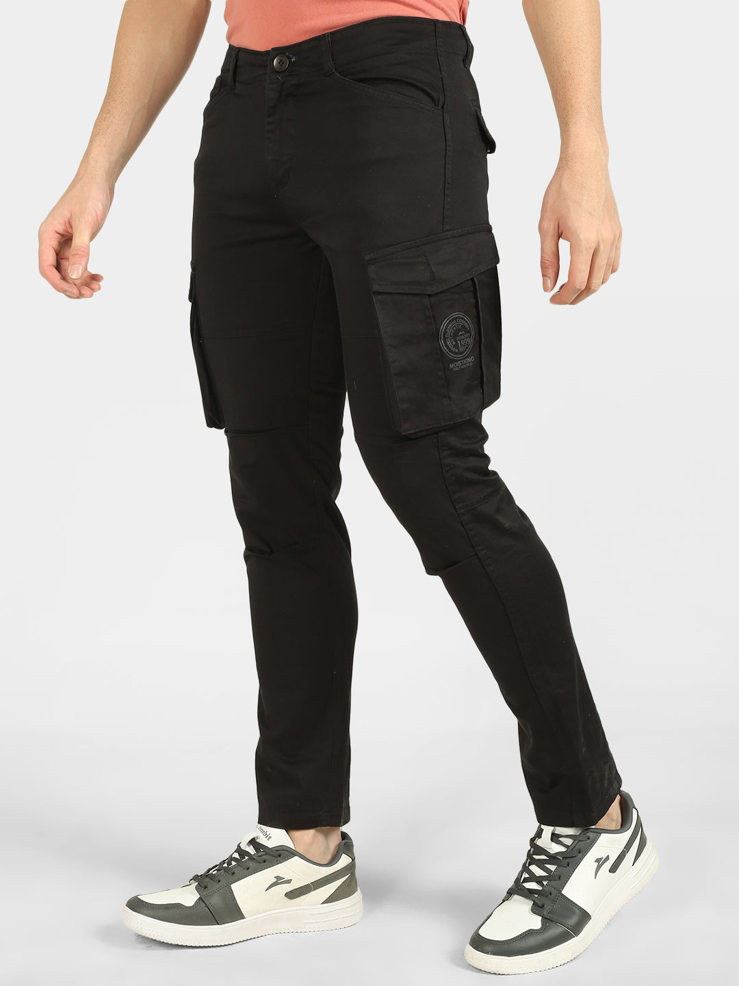 Summer Cool Stretchable Black Cargo