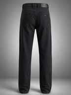 Straight Fit Dark Grey Mid Rise Jeans
