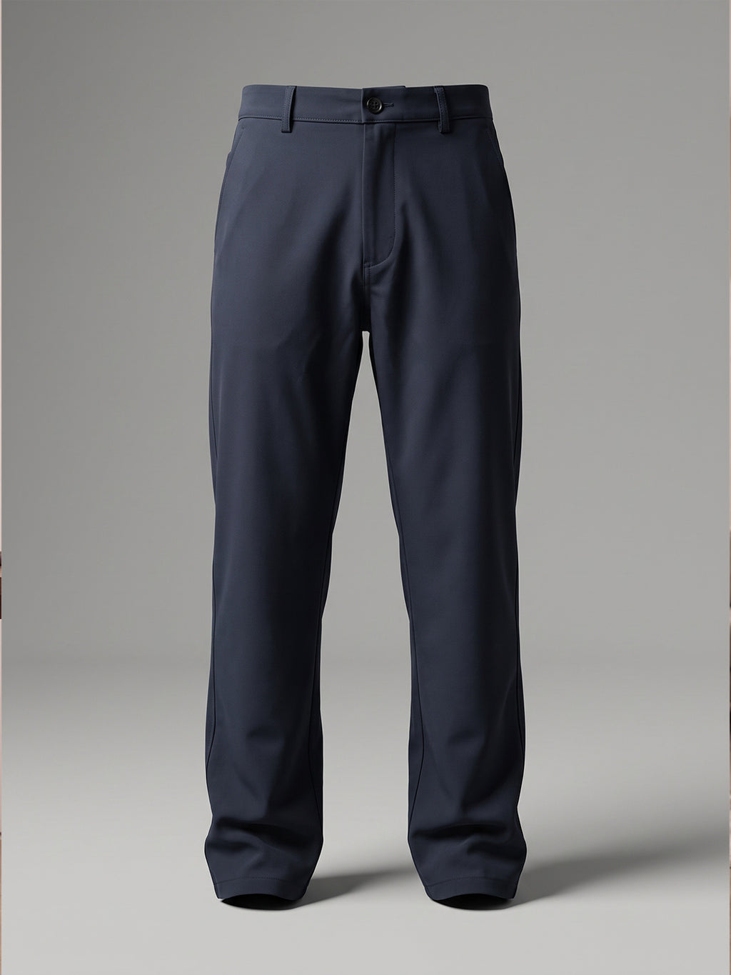 NT Comfort Fit Midnight Blue Mid Rise Trousers