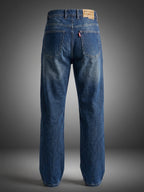 Baggy Fit Indigo High Rise Jeans