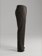 NT Comfort Fit Roasted Coffee Mid Rise Trousers