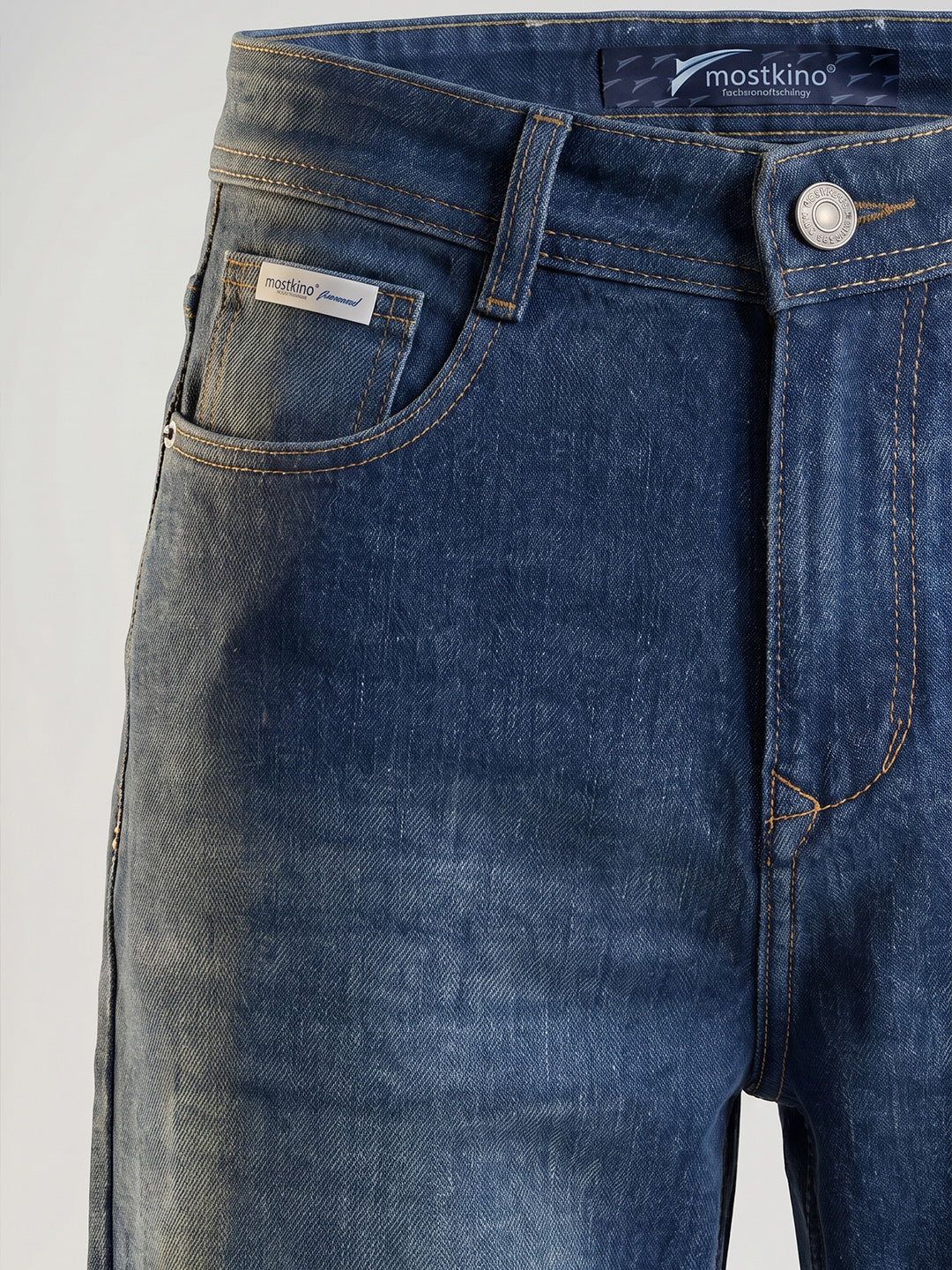 Baggy Fit Indigo High Rise Jeans