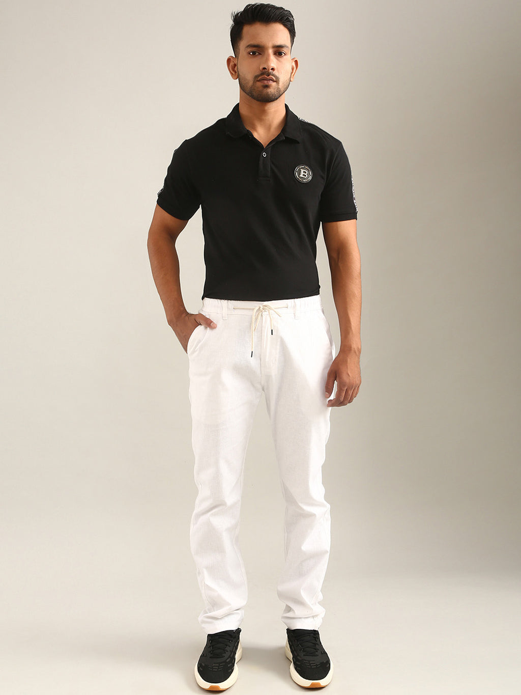 Linen Pajama - White