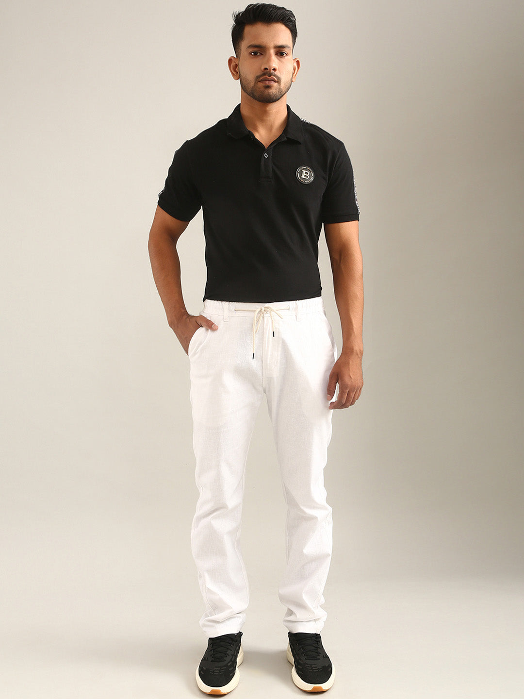 Linen Pajama - White