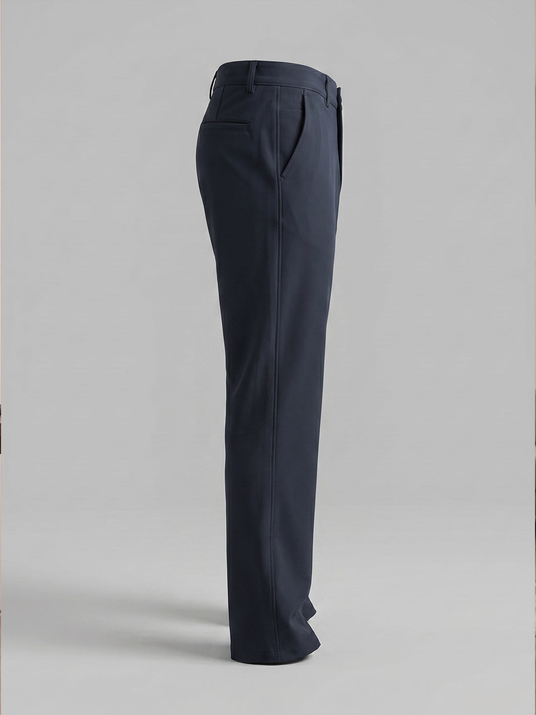 NT Comfort Fit Midnight Blue Mid Rise Trousers