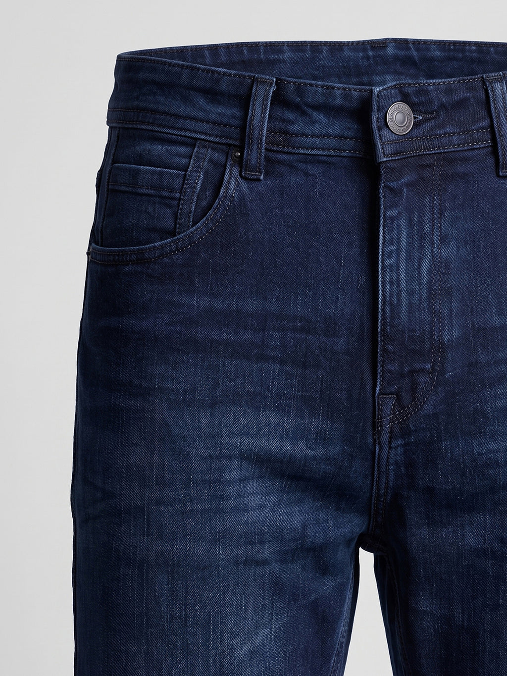 Stln Str Classic Straight Fit Royal Sapphire Mid Rise Faded Indigo Jeans