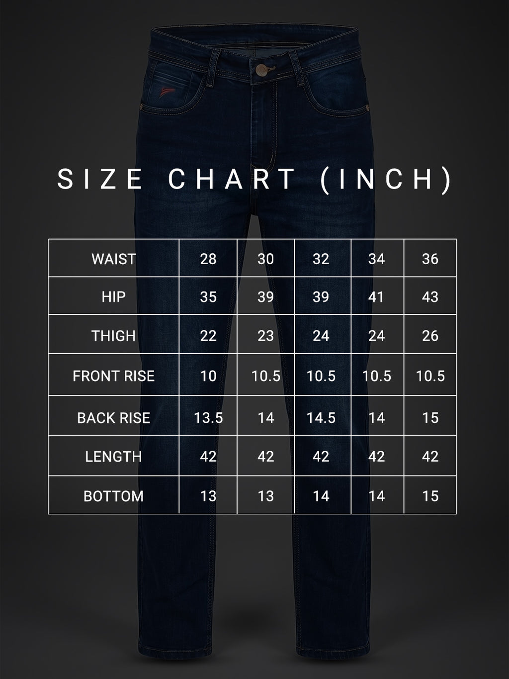 Panasonic Heritage Fit Royal Indigo Mid Rise Faded Jeans