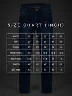 Panasonic Heritage Fit Royal Indigo Mid Rise Faded Jeans