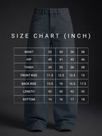 Baggy Fit Ice Blue High Rise Jeans