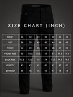 Executive Fit Black Mid Rise Jeans