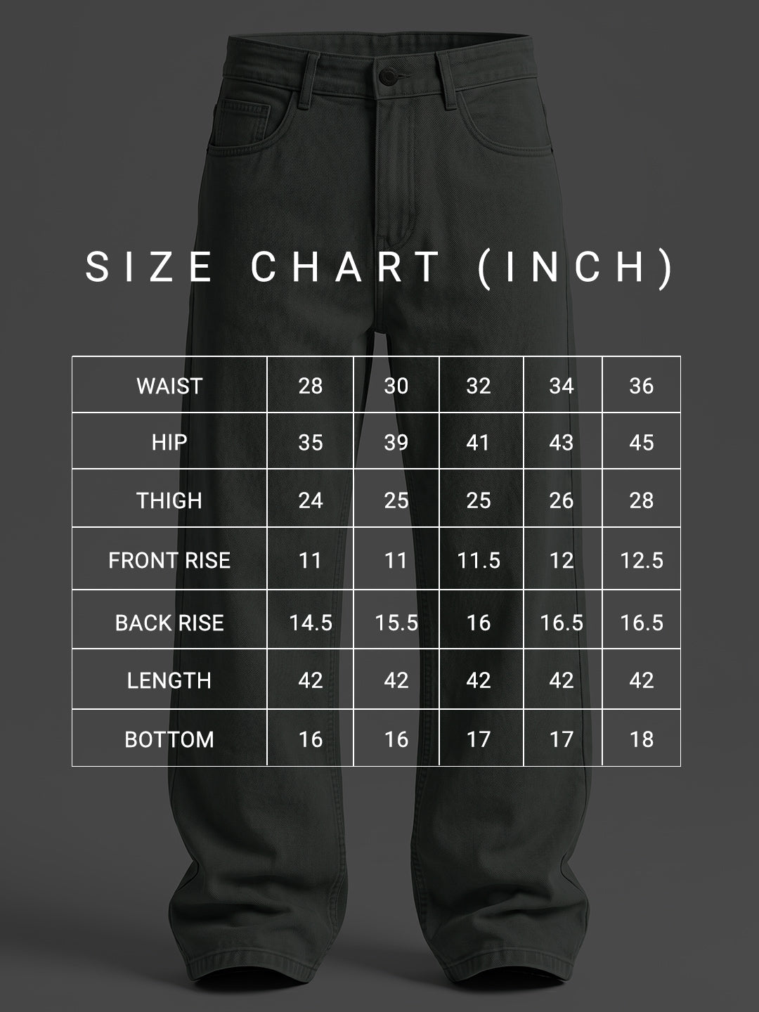 Baggy Fit Pista High Rise Jeans