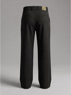 NT Comfort Fit Jet Black Mid Rise Trouser
