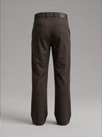 NT Comfort Fit Roasted Coffee Mid Rise Trousers