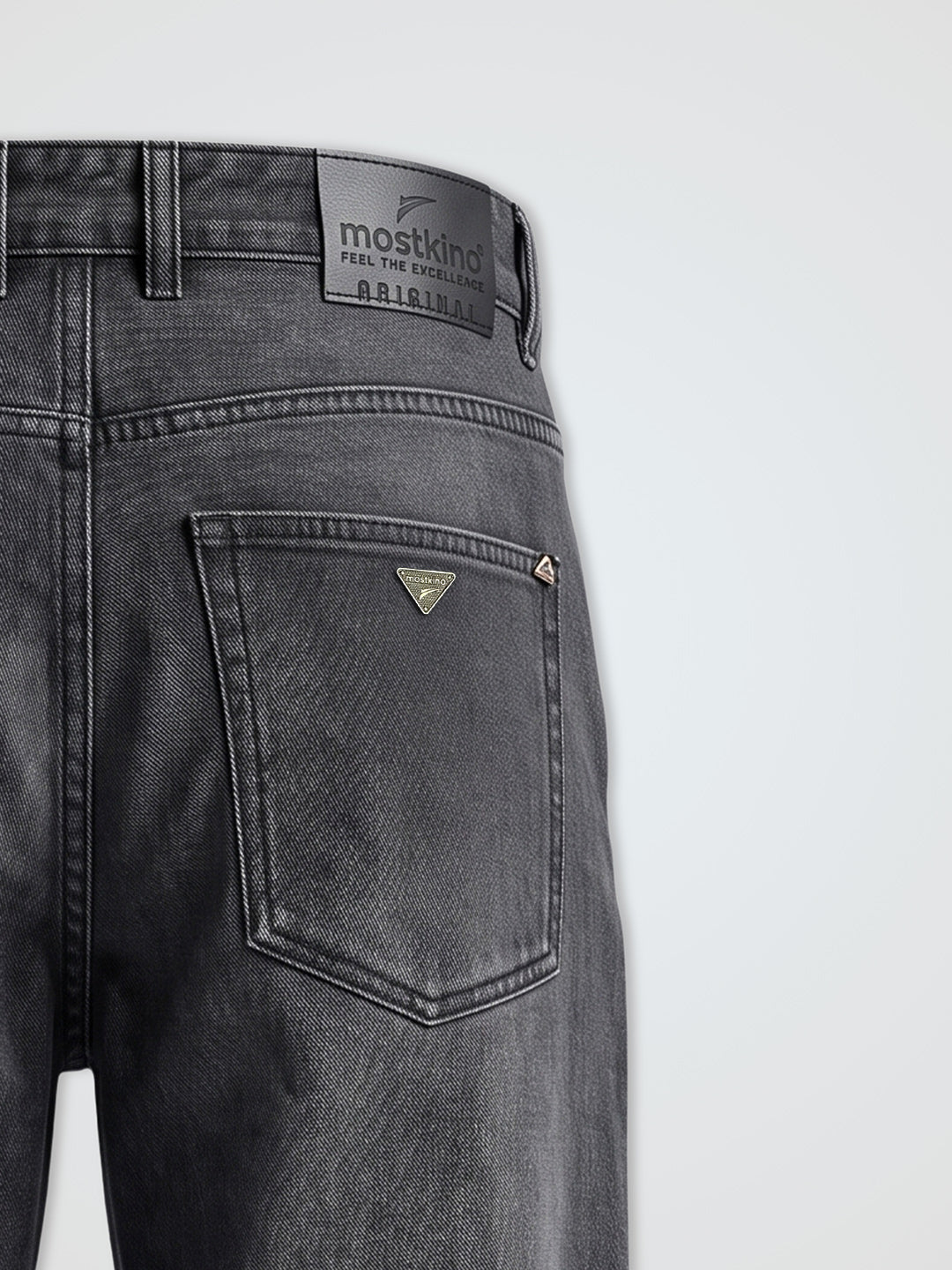Baggy Fit Cloud Grey Mid Rise Jeans