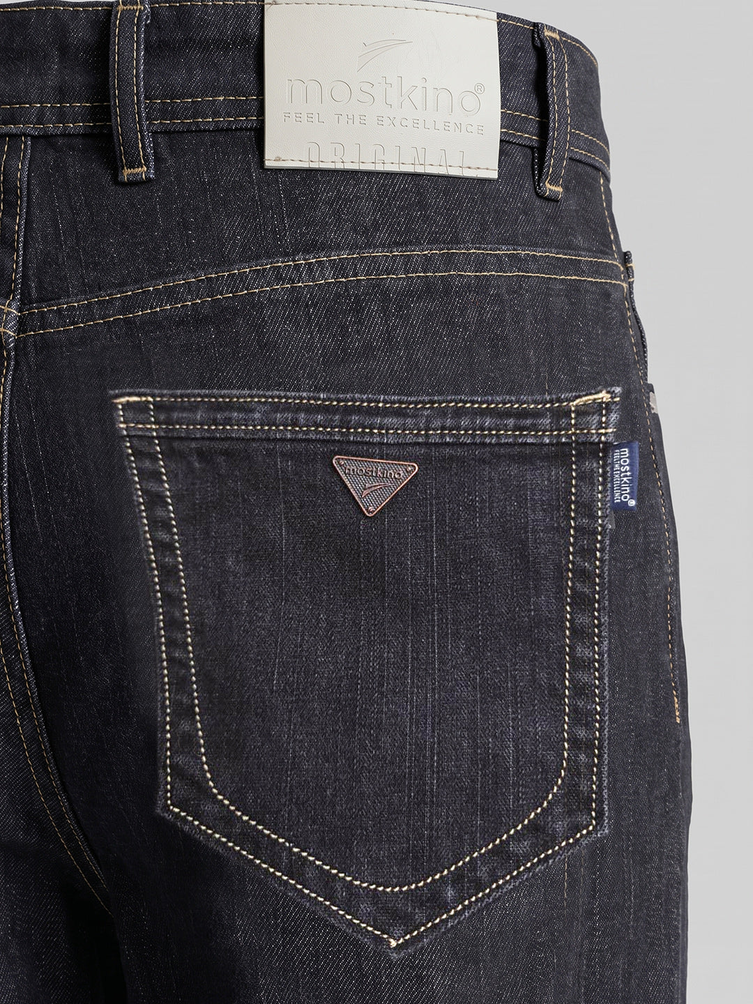 Straight Fit Cloud Grey Mid Rise Jeans