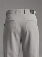 NT Comfort Fit Sand Stone Beige Mid Rise Trouser
