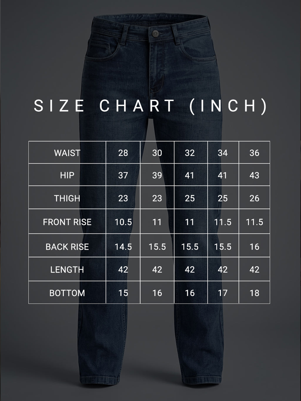 Stylin Pr Straight Fit Deep Ocean Indigo Mid Rise Faded Jeans