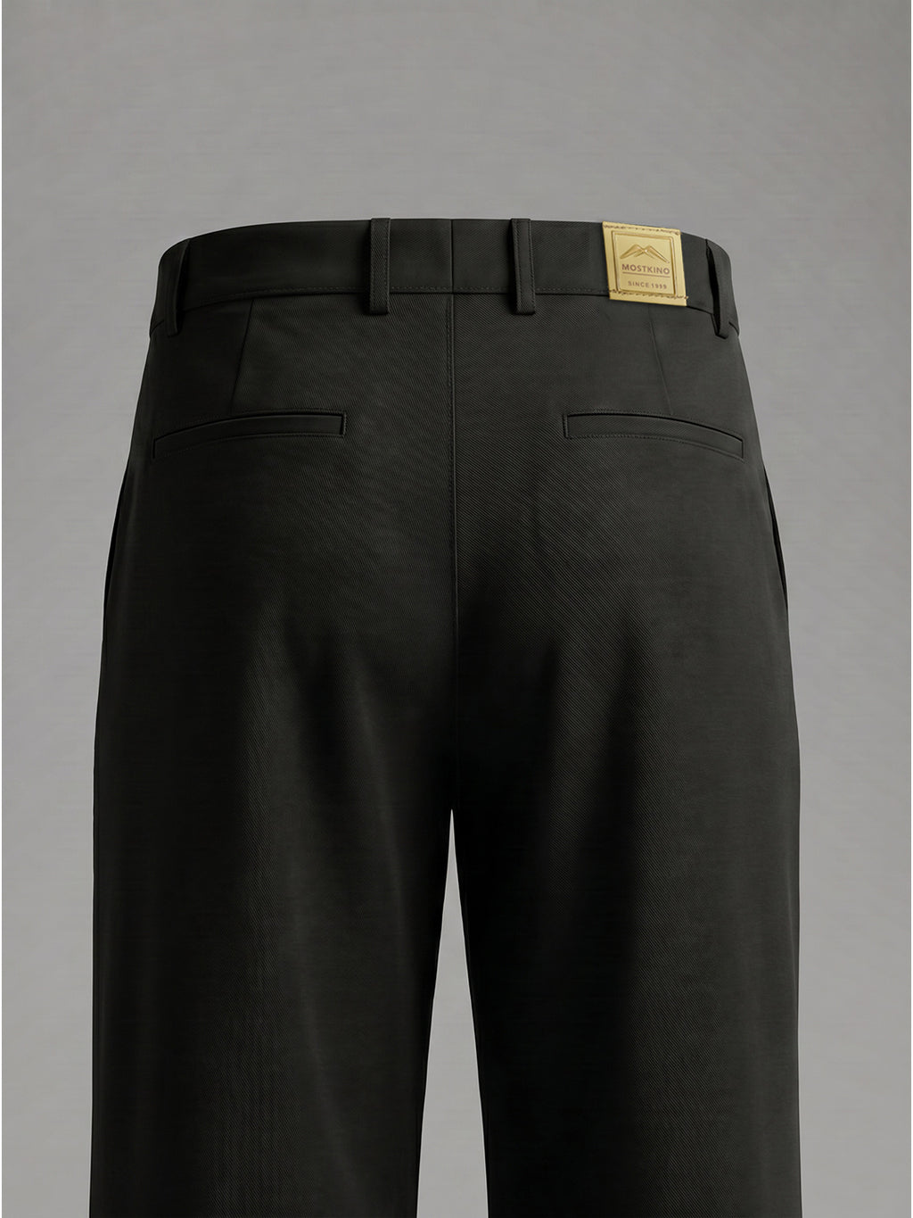 NT Comfort Fit Jet Black Mid Rise Trouser