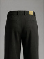 NT Comfort Fit Jet Black Mid Rise Trouser