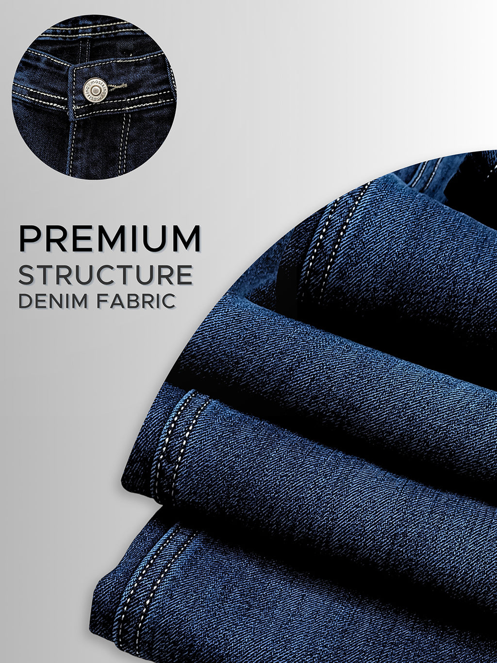 Stln Str Classic Straight Fit Royal Mid Rise Faded Indigo Jeans