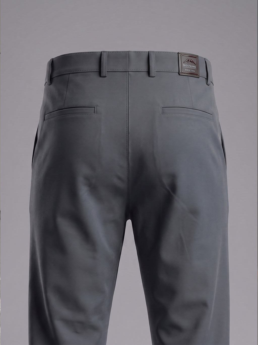 NT Comfort Fit  Ash Grey Mid Rise Trouser