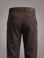 NT Comfort Fit Roasted Coffee Mid Rise Trousers